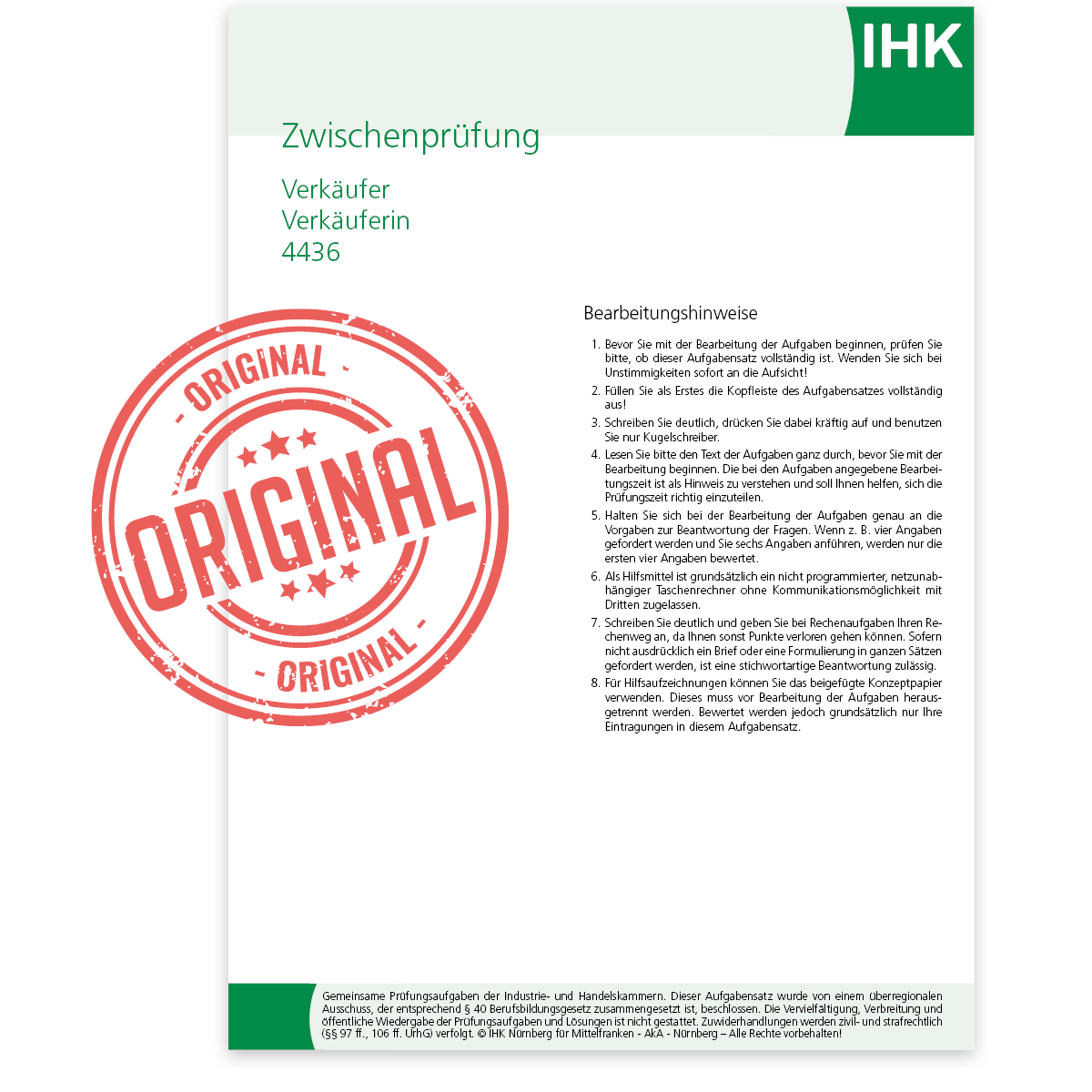 IHK-Zwischenprüfung, Frühjahr 2025