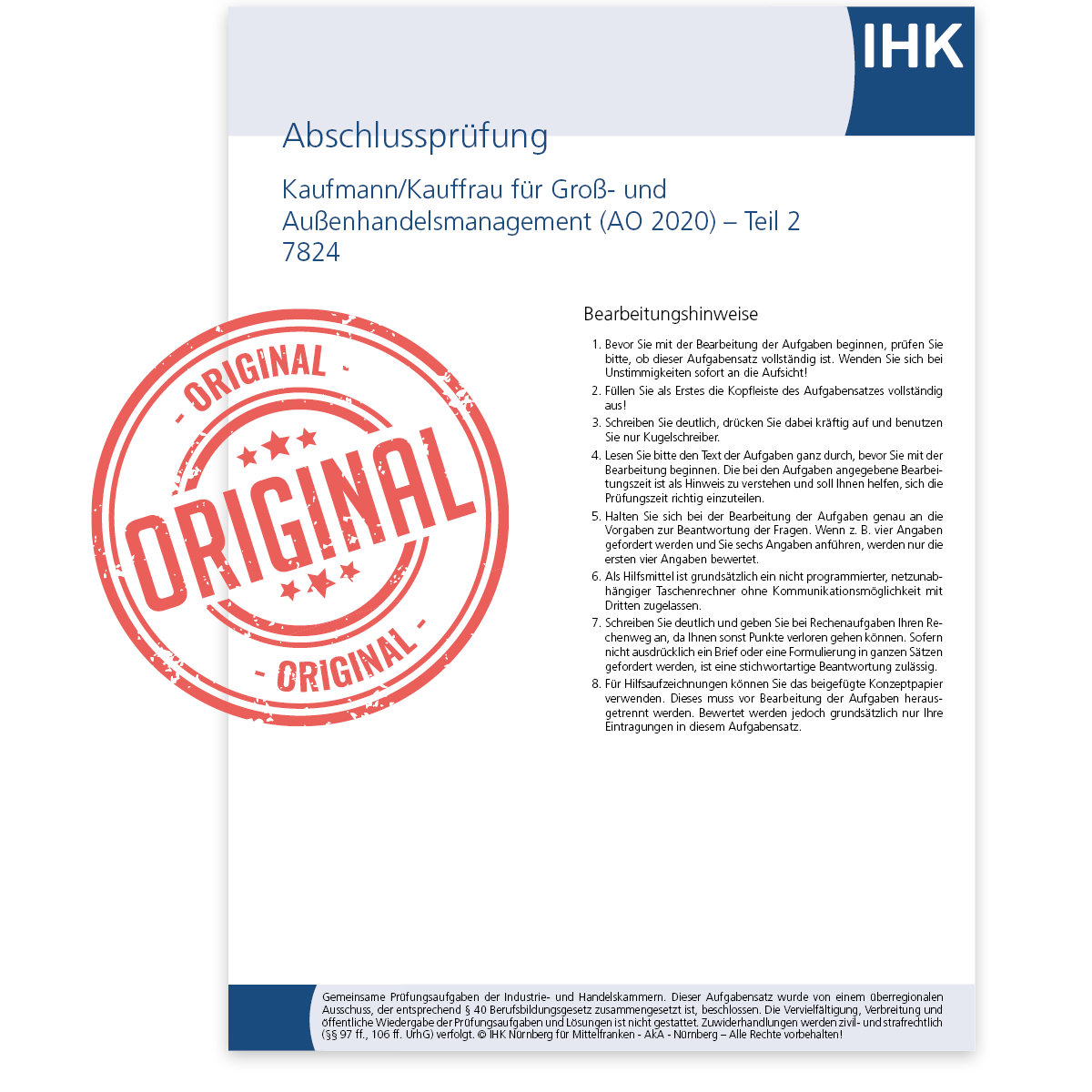 IHK-Abschlussprüfung Teil 2 – Großhandel, Sommer 2023