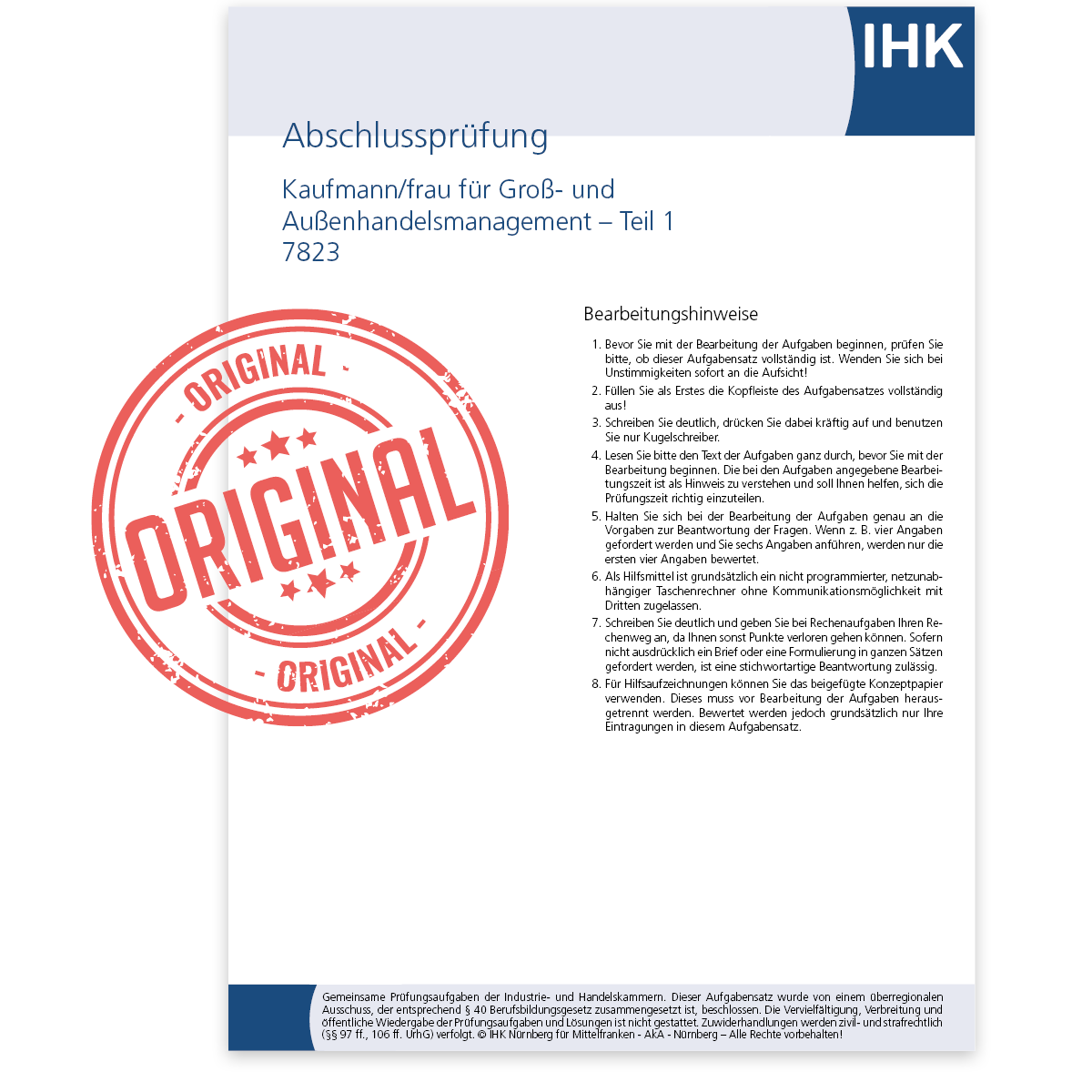 IHK-Abschlussprüfung Teil 1, Herbst 2025