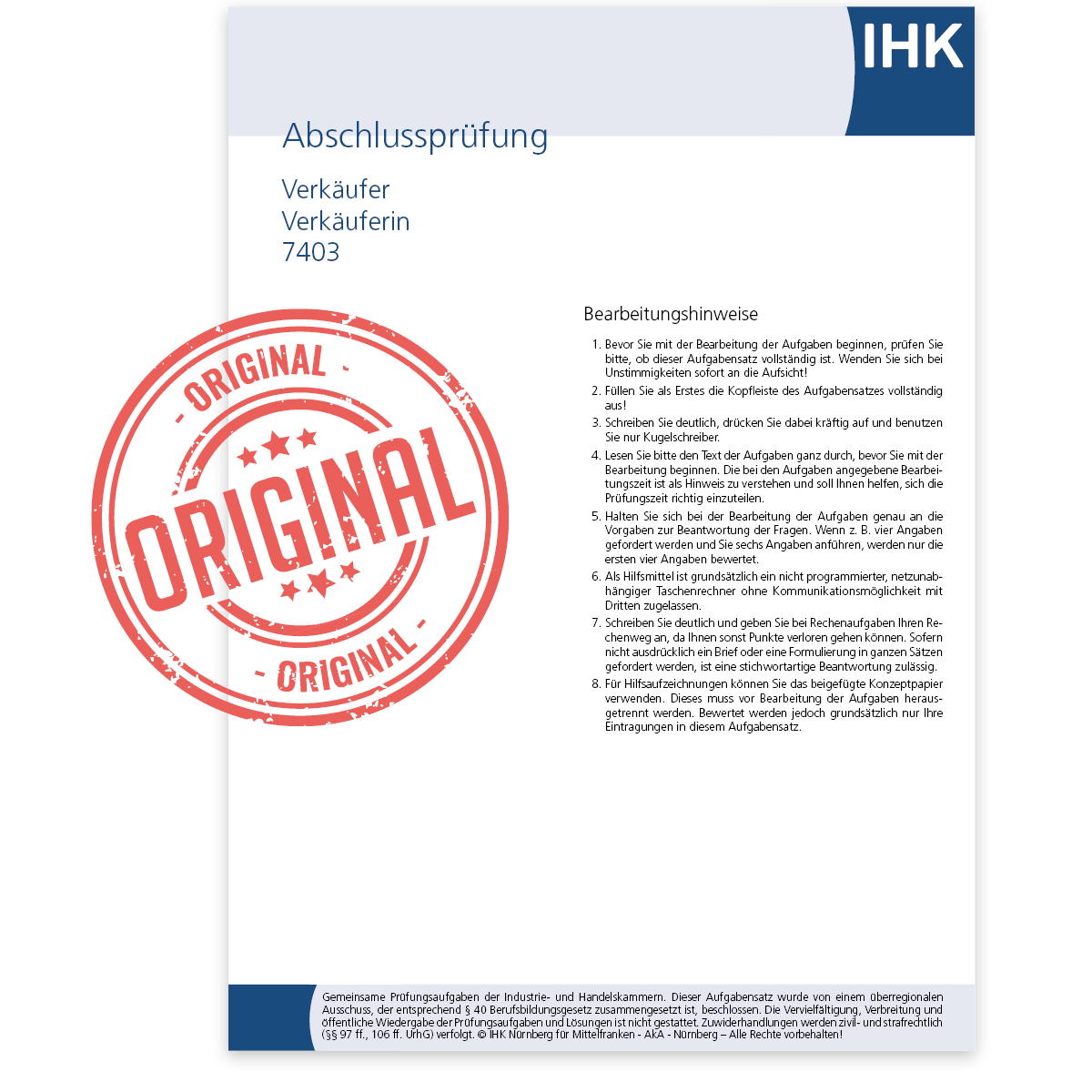 IHK-Abschlussprüfung, Sommer 2025