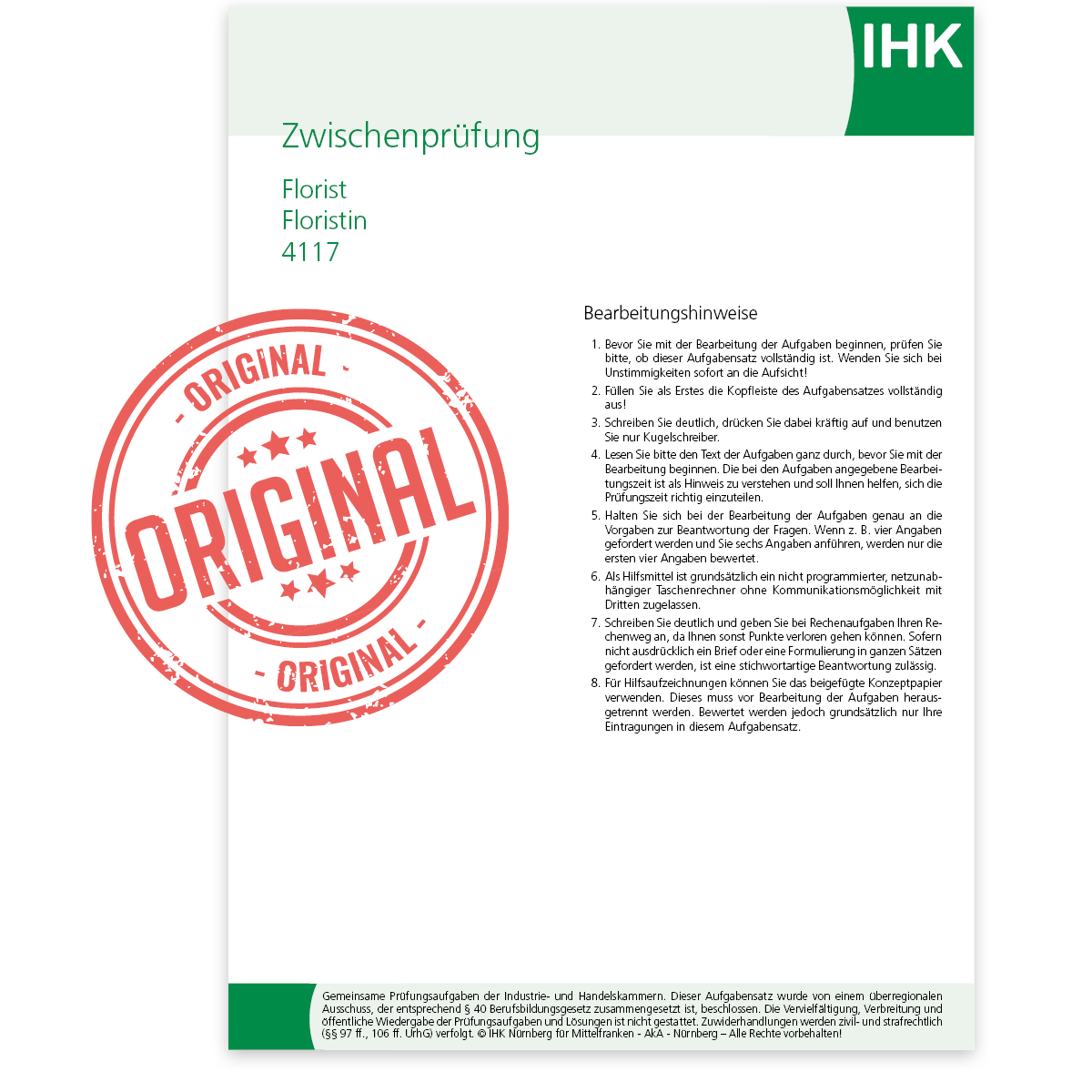 IHK-Zwischenprüfung, Frühjahr 2025 