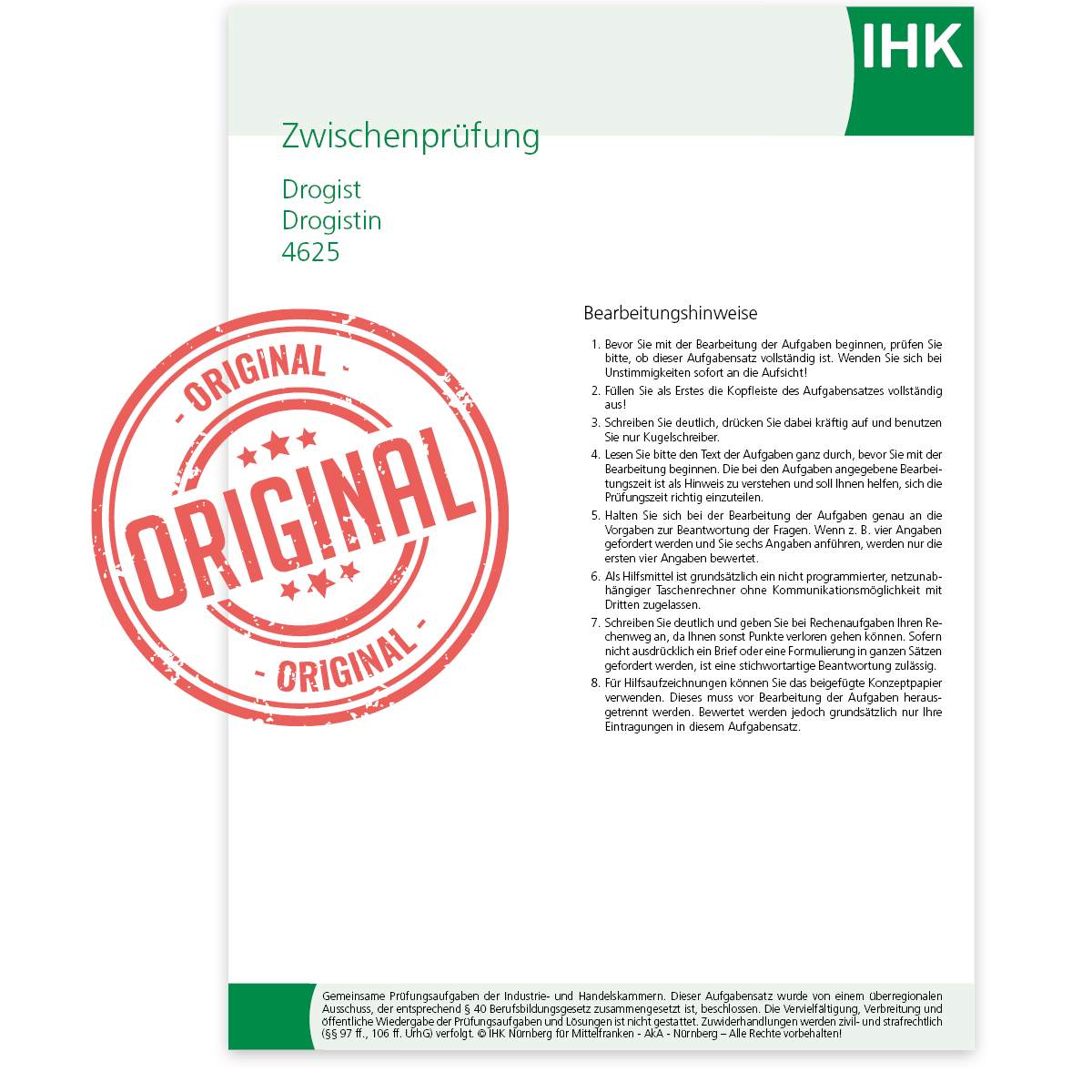 IHK-Zwischenprüfung, Frühjahr 2025