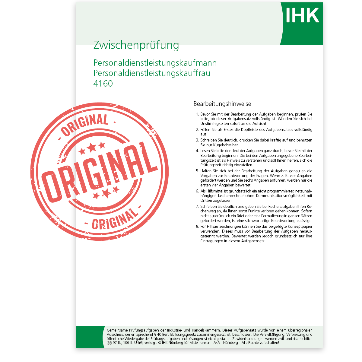 IHK-Zwischenprüfung, Frühjahr 2023